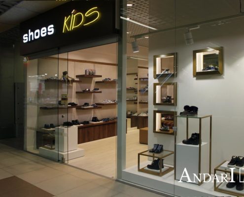 Мебель для магазина детской обуви